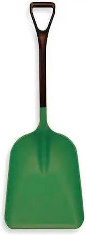 REMCO 6900SS No. 4 Industrial Square Point Shovel, Plastic Blade, 23 in L,