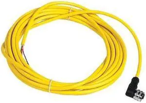 TELEMECANIQUE SENSORS XZCPV1965L5 Cordset,16.4 ft.,Yellow,250VAC/300VDC