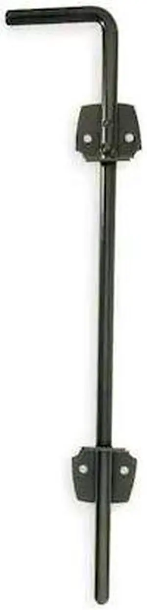 ZORO SELECT 4PB59 Cane Bolt,1/2 In. W,Black