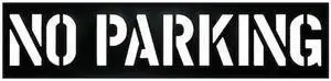 ZORO SELECT 3W626 Parking Lot Legend,No Parking,Plastic