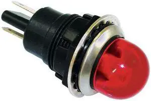 DAYTON 22NY60 Raised Indicator Light,Red,120V