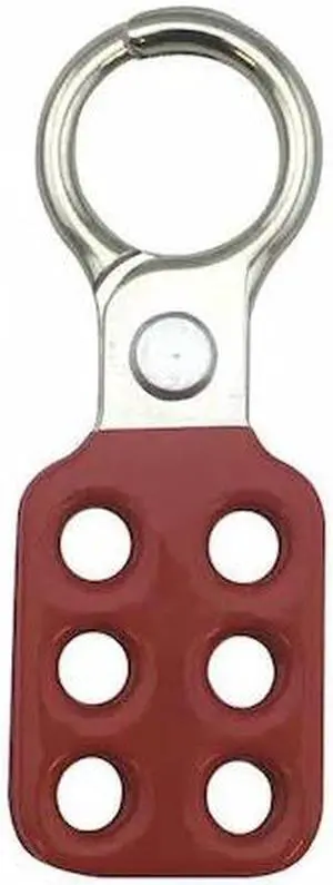 CONDOR 2CJH7 Lockout Hasp,Snap-On,6 Lock,Red
