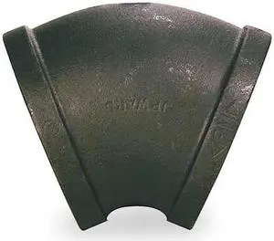 ZORO SELECT 2WU24 45 Degree Elbow 45 Degree Elbow, 2-1/2" Pipe, FNPT, Malleable