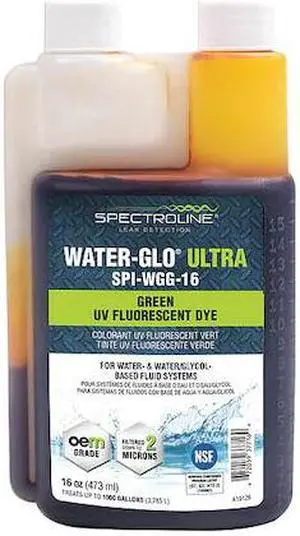SPECTROLINE SPI-WGG-16 Fluorescent Dye, Green, 16 oz, Bottle