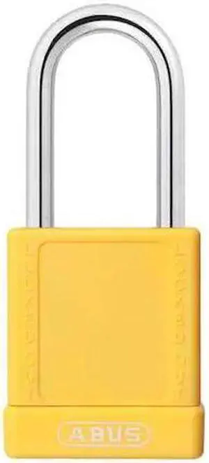 ABUS 19623 Lockout Padlock,KD,Yellow,1-3/4"H