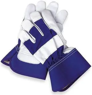 CONDOR 2MDD9 Leather Gloves, Goatskin, Safety Cuff, Wing Thumb, Full Finger,