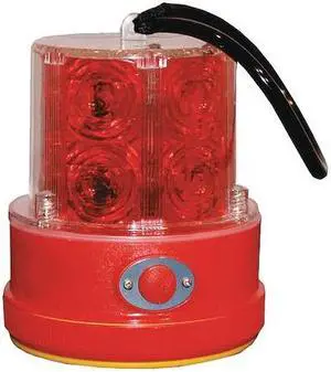 RAILHEAD GEAR RM18-LED R Revolving Safety/Warning Light,Red