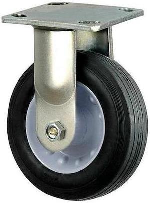 ZORO SELECT 3G150 Rigid Semi-Pneumatic Caster,6 in.,200 lb