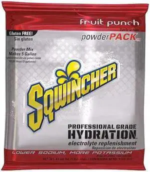 SQWINCHER 159016405 Sports Drink Mix Powder 47.66 oz., Fruit Punch
