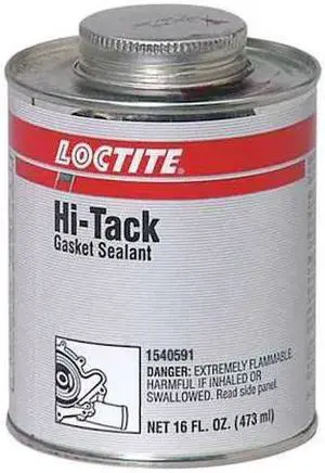 LOCTITE 1540591 Solvent Based Gasket Sealant, 1 pt, Red, Temp Range -65 to 500