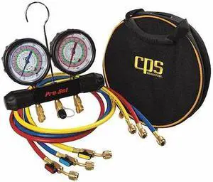PRO-SET MT2H7P5E Mechanical Manifold Gauge Set,2 Valves