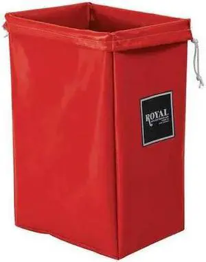 ROYAL BASKET TRUCK G00-RRX-HBN Hamper Bag,30 gal,Red Vinyl