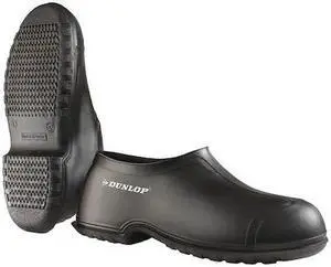 DUNLOP 8601000 Overboot, MId-Calf, Cleated Sole, Button Tab Closure, PVC Upper,