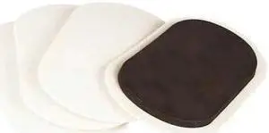 ZORO SELECT 10G209 Furn. Glides,Self-Stick,Oval,9-1/2",PK4