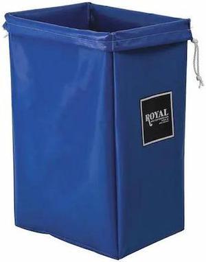 ROYAL BASKET TRUCKS G00-BBX-HBN Open Top, Vinyl, Hamper Bag, Blue