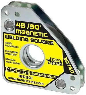 MAG-MATE WS301 Magnetic Weld Square,3-3/4x3/4in,60lb
