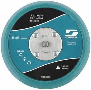 DYNABRADE 56106 Disc Backup Pad,5" Dia.,Max. 13,000 RPM