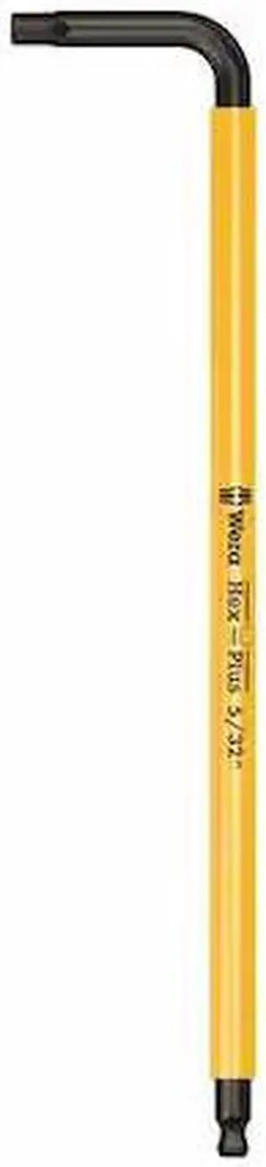WERA 05022633001 Plain L Key Hex Key, 5/32 in Tip Size, 5 3/8 in Long, 5 3/8 in