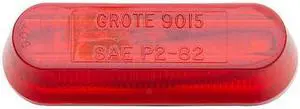 GROTE 45252 Marker Lamp,Thin-Line,Single Bulb,Red