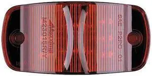 MAXXIMA M23015R Clearance Light,LED,Red,Surface,Oval,4 L