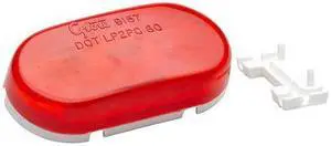 GROTE 45432 Marker Lamp,Oval No Splice,2 Bulb,Red