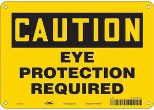 CONDOR 466U08 Safety Sign, 7 in Height, 10 in Width, Aluminum, Vertical