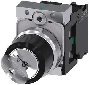 SIEMENS 3SU1150-4BF11-1BA0 Non-Illuminated Selector Switch, 1NO, Silver