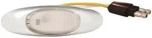 GROTE 47983 Lamp,Chrome Bezel,LED,MicroNova,Ylw