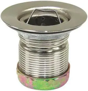 PERFECT PUTTY 59-3062 Sink Strainer,3-1/2" L,Zinc/Rubber