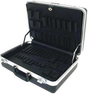 PLATT 600T-CB Tool Case, Plastic, Black, 18 in W x 13 in D x 6 in H