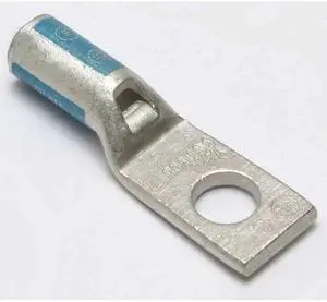 BURNDY YA6CL4BOX One Hole Lug Compression Connector, 6 AWG, Hole Center to End: