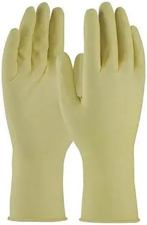 PIP 612HCL Qualatex, Disposable Gloves, 6 mil Palm, Latex, Powder-Free, L (9),
