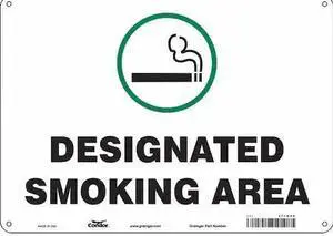 CONDOR 474M28 Safety Sign, 10" H, 14 in W, Polyethylene, Horizontal Rectangle,