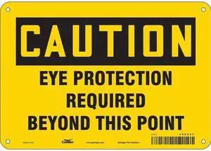 CONDOR 466U23 Safety Sign, 7 in Height, 10 in Width, Aluminum, Vertical