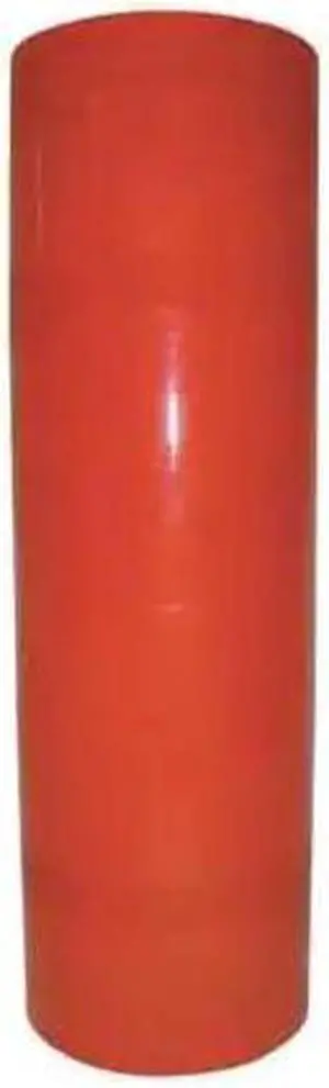 ZORO SELECT 15A987 Stretch Wrap, 18" W x 1500 ft. L, 80 ga, Cast Style, Orange,