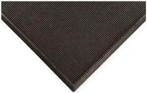 NOTRAX 346S2432BL Black Flexible Rubber Fingers Footwear Sanitizing Mat 2 ft. W