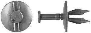 ZORO SELECT 5677PK Rivet, Round Head, 0.375 in Dia., 0.688 in L, Nylon Body, 25