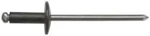 ZORO SELECT 1799PK Blind Rivet, Dome Head, 1/8 in Dia., 1/2 in L, Aluminum
