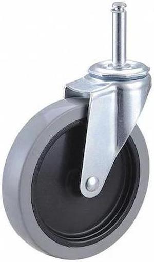 ZORO SELECT F1IX05041S-S20 Swivel Stem Caster,Polyurthn,5 in,145 lb