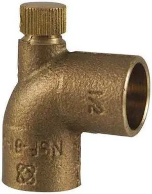 NIBCO 705D-LF 1 Vent Elbow,Low-Lead Cast Bronze,C x C