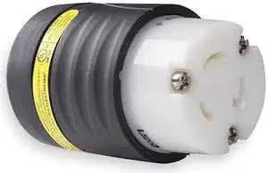 LEGRAND L520CGCM Locking Connector, L5-20R, 20 A, 125V AC, Three Phase, 2 Pole,
