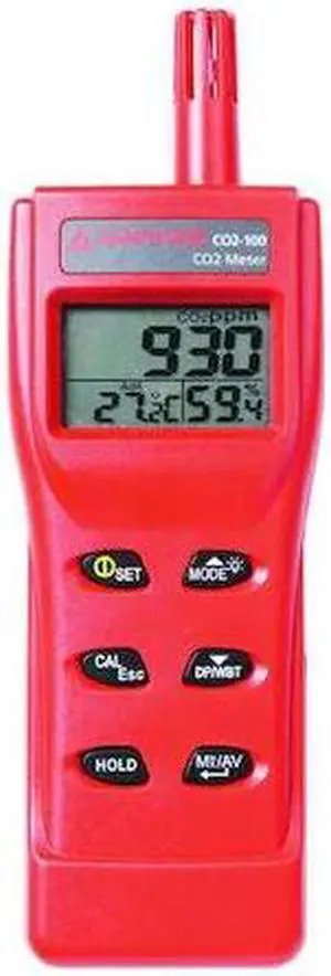 AMPROBE CO2-100 Hand-Held Carbon Dioxide Meter,9999 PPM