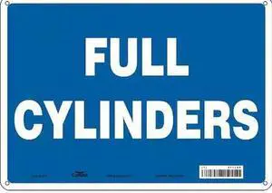 CONDOR 471L88 Safety Sign, 10 in Height, 14 in Width, Polyethylene, Horizontal