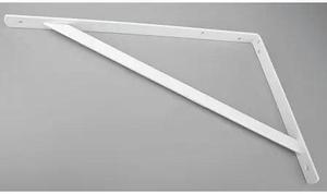 JOHN STERLING 0049-20WTH Heavy Duty Shelf Bracket,White,500 Lb