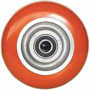 ZORO SELECT 49H858 Caster Wheel,Polyurethane,6 in.,1000 lb.