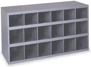 DURHAM MFG 354-95 Prime Cold Rolled Steel Pigeonhole Bin Unit, 12 in D x 19 1/4