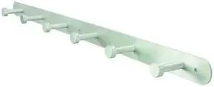 ZORO SELECT 45NG73 Coat Rack,Silver,2-3/4 in. D,36 in. W