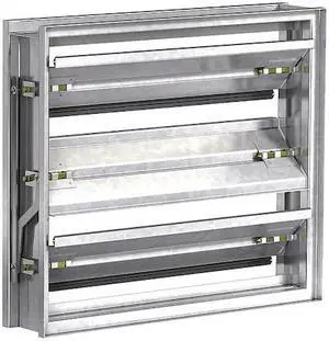 DAYTON 2LRY9 Volume Control Damper,17-3/4"W,17-3/4"H