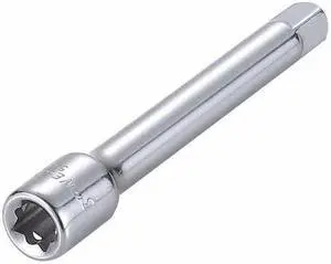 WESTWARD 53YV66 Socket Extension 1/4" Dr, 3 in L, 1 Piece, Chrome