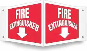 CONDOR 480Z39 High Visibility Safety Sign, 8 in Height, 18 in Width, PETG,